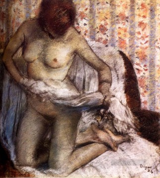 お風呂上がり 1884 年のヌード バレエダンサー エドガー ドガ Oil Paintings